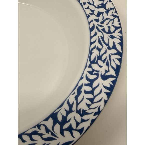 Dansk Trellis Delft Blue Rim Soup Bowl 8.75" Portugal VTG - Picture 11 of 16